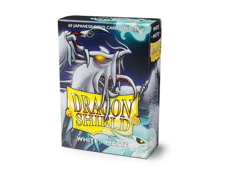 yugioh card sleeves white Dragon Shield Matte Yugioh Sleeve