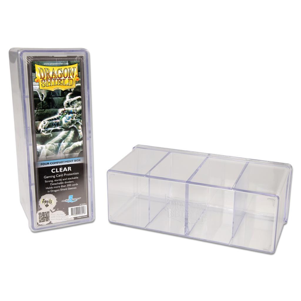 Dragon Shield Four Compartment Box – Clear | L.A. Mood Comics and Games