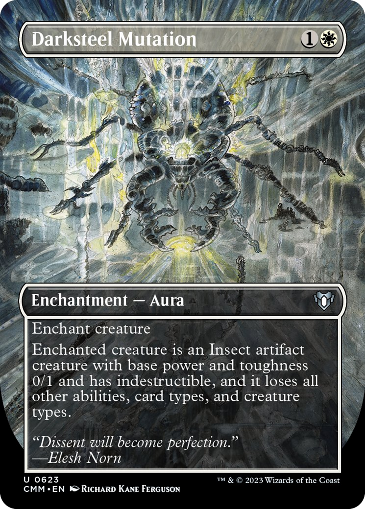 Darksteel Mutation (Borderless Alternate Art) [Commander Masters] | L.A. Mood Comics and Games