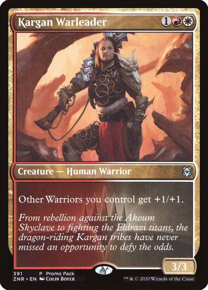 Kargan Warleader (Promo Pack) [Zendikar Rising Promos] | L.A. Mood Comics and Games