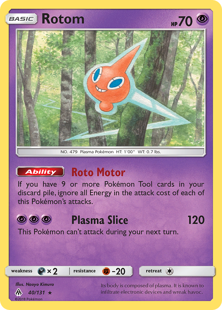 Rotom (40/131) [Sun & Moon: Forbidden Light] | L.A. Mood Comics and Games