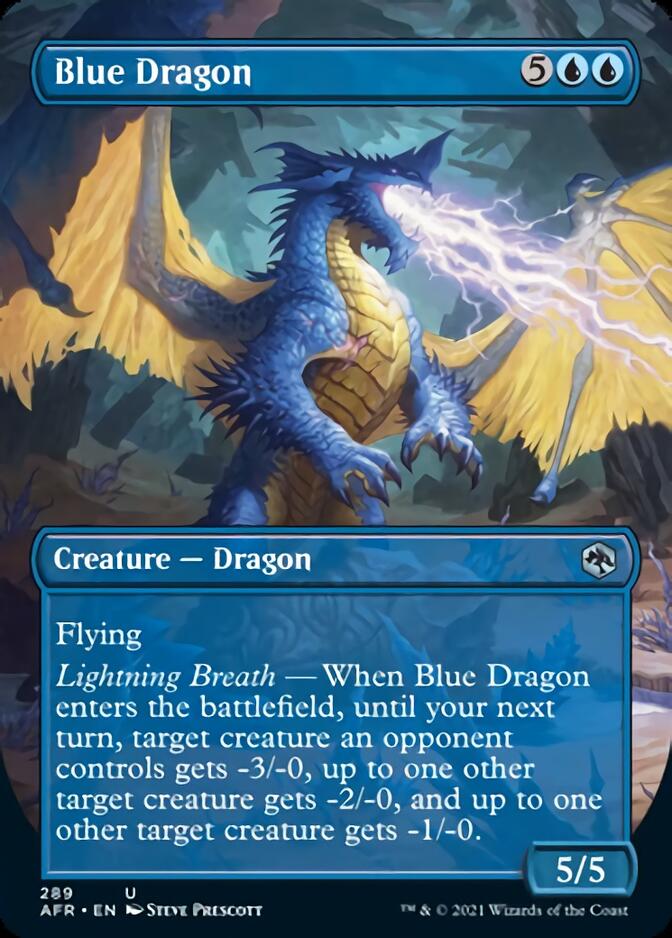 Blue Dragon (Borderless Alternate Art) [Dungeons & Dragons: Adventures in the Forgotten Realms] | L.A. Mood Comics and Games