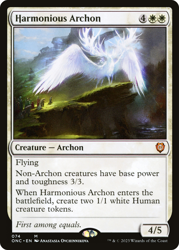 Harmonious Archon [Phyrexia: All Will Be One Commander] | L.A. Mood Comics and Games
