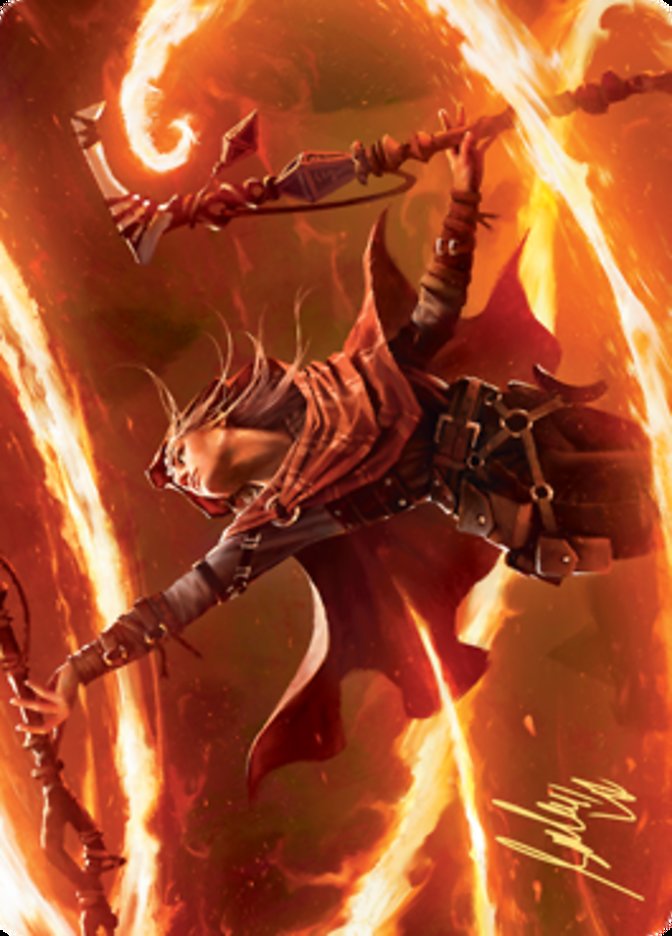 Magmatic Channeler Art Card (Gold-Stamped Signature) [Zendikar Rising Art Series] | L.A. Mood Comics and Games