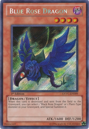 Blue Rose Dragon [EXVC-EN099] Secret Rare | L.A. Mood Comics and Games