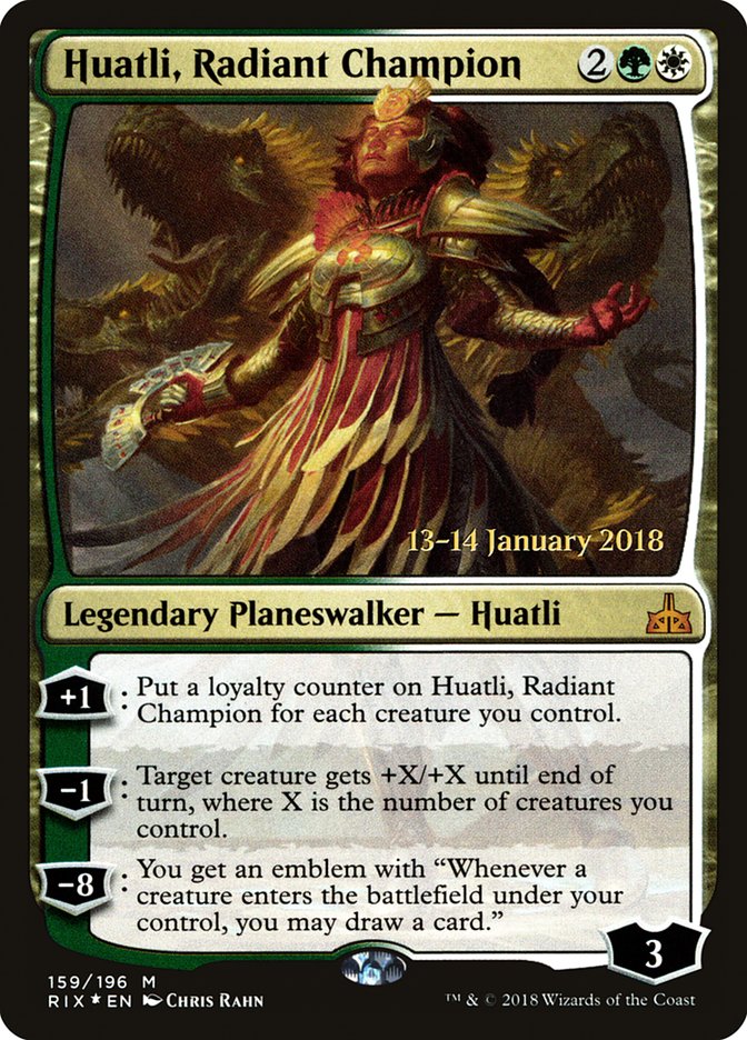 Huatli, Radiant Champion [Rivals of Ixalan Prerelease Promos] | L.A. Mood Comics and Games