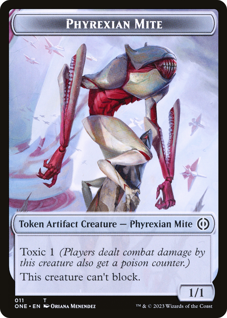 Phyrexian Mite (011) // Drone Double-Sided Token [Phyrexia: All Will Be One Tokens] | L.A. Mood Comics and Games