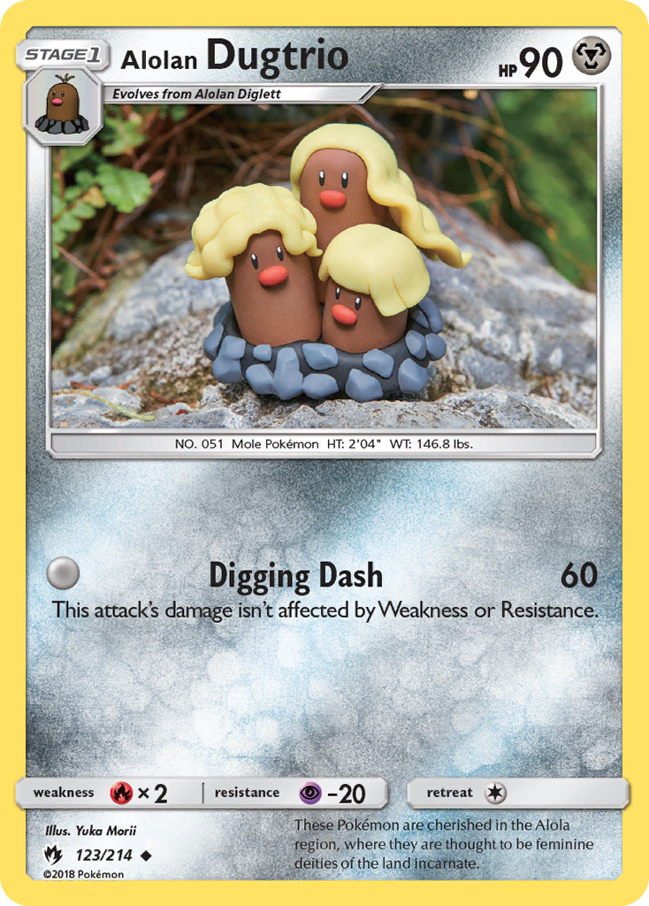 Alolan Dugtrio (123/214) [Sun & Moon: Lost Thunder] | L.A. Mood Comics and Games