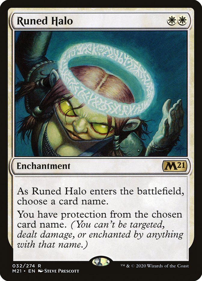 Runed Halo [Core Set 2021] | L.A. Mood Comics and Games