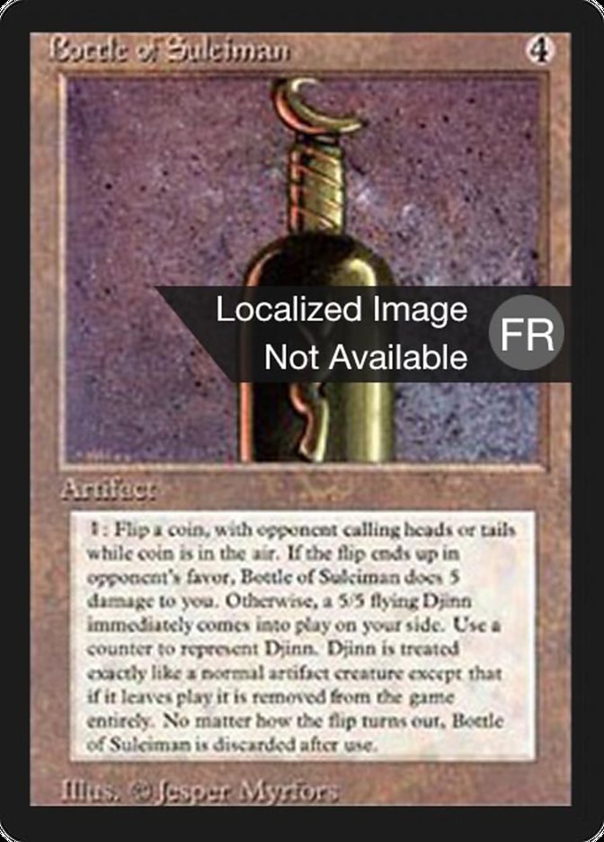 Bottle of Suleiman [Foreign Black Border] | L.A. Mood Comics and Games