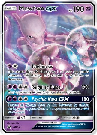 Mewtwo GX (SM196) (Jumbo Card) [Sun & Moon: Black Star Promos] | L.A. Mood Comics and Games