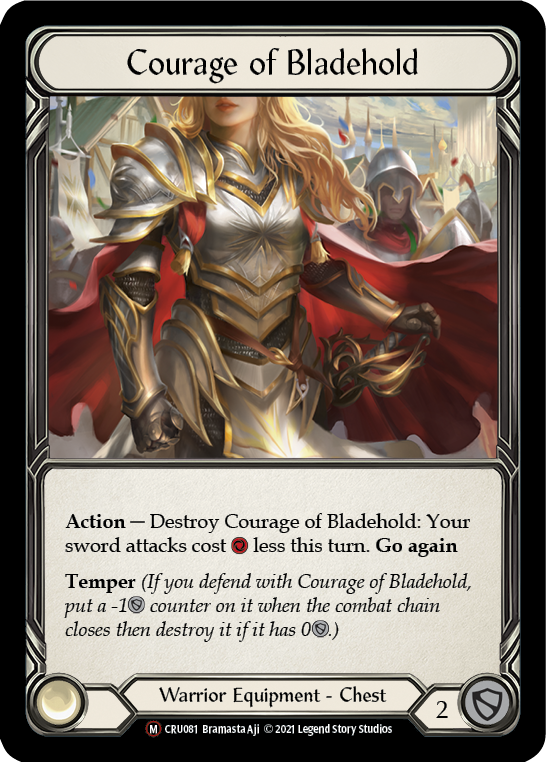Courage of Bladehold [U-CRU081] (Crucible of War Unlimited)  Unlimited Normal | L.A. Mood Comics and Games