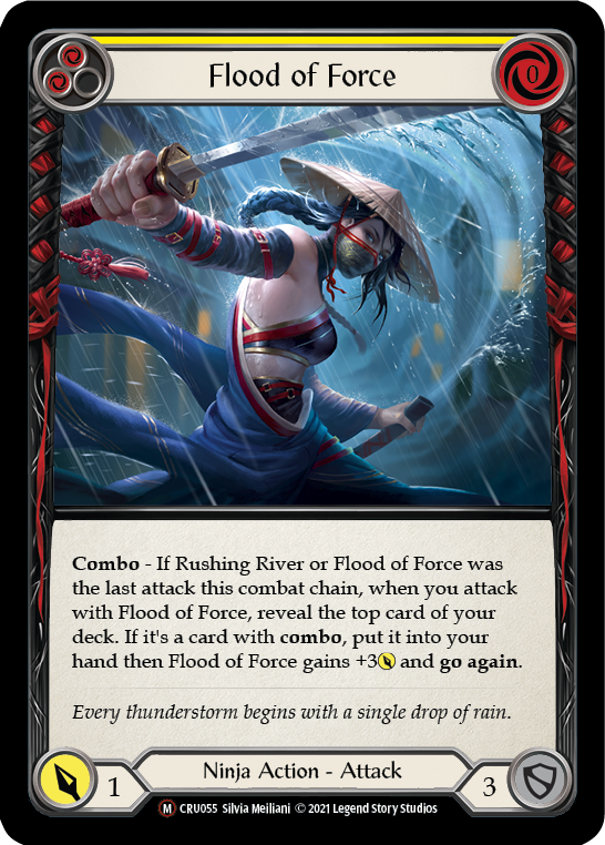 Flood of Force [U-CRU055] (Crucible of War Unlimited)  Unlimited Normal | L.A. Mood Comics and Games