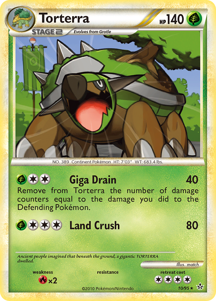 Torterra (10/95) [HeartGold & SoulSilver: Unleashed] | L.A. Mood Comics and Games
