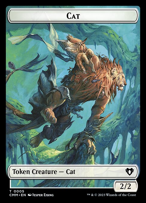 Elemental (0025) // Cat (0005) Double-Sided Token [Commander Masters Tokens] | L.A. Mood Comics and Games