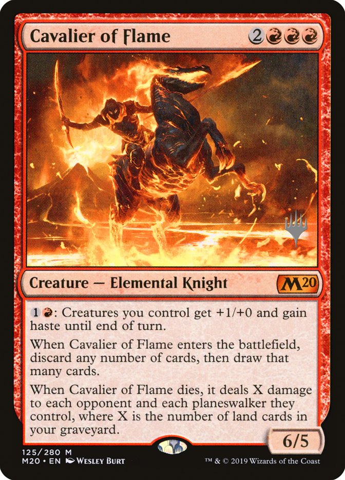 Cavalier of Flame (Promo Pack) [Core Set 2020 Promos] | L.A. Mood Comics and Games