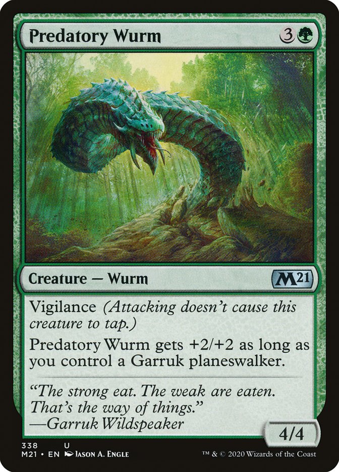 Predatory Wurm [Core Set 2021] | L.A. Mood Comics and Games