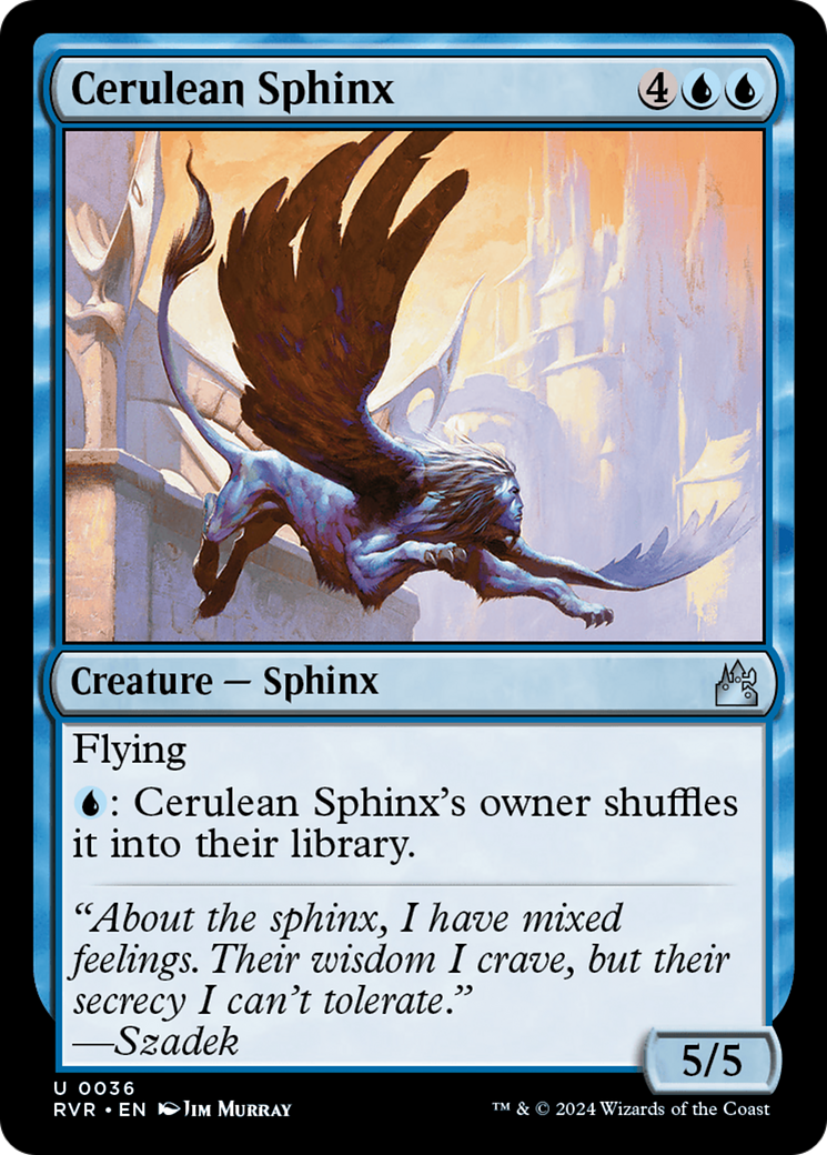 Cerulean Sphinx [Ravnica Remastered] | L.A. Mood Comics and Games