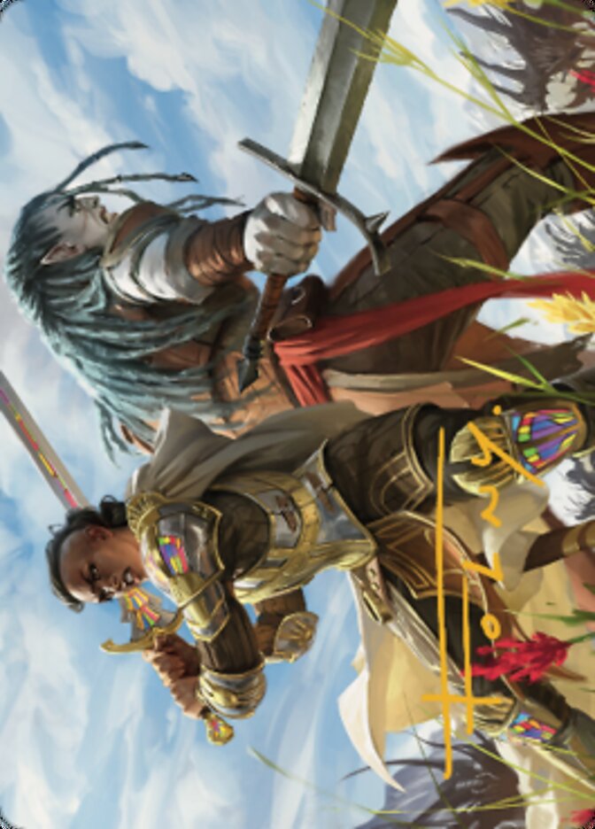 Join Forces Art Card (Gold-Stamped Signature) [Dominaria United Art Series] | L.A. Mood Comics and Games