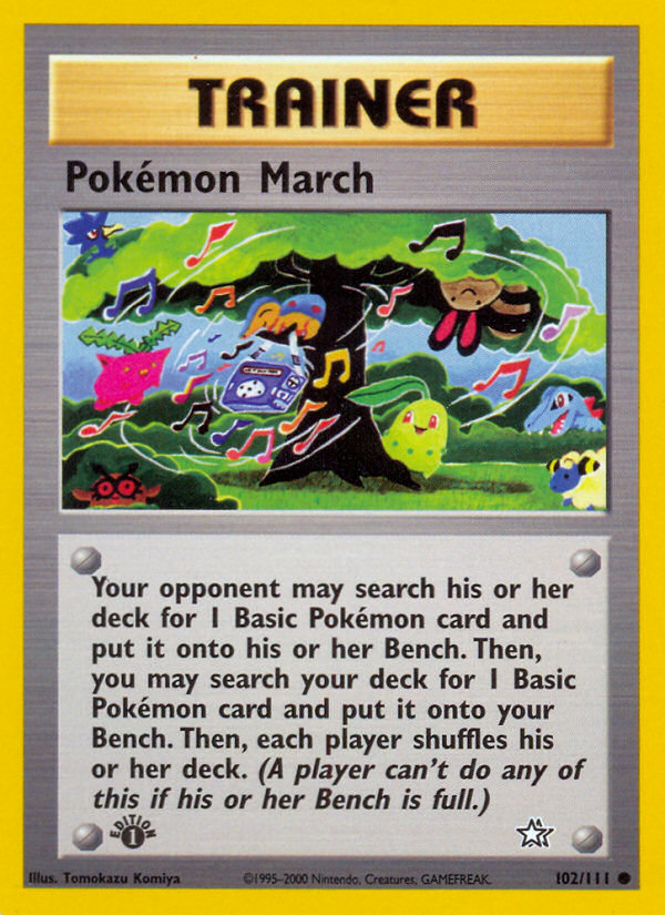 Pokemon March (102/111) [Neo Genesis 1st Edition] | L.A. Mood Comics and Games