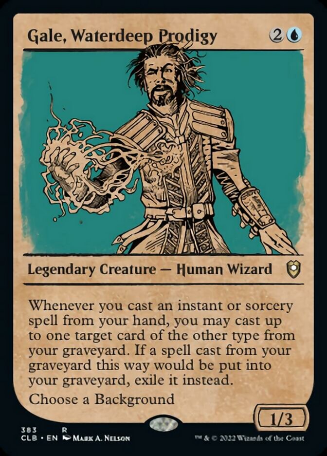 Gale, Waterdeep Prodigy (Showcase) [Commander Legends: Battle for Baldur's Gate] | L.A. Mood Comics and Games