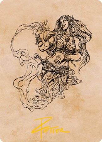 Djinni Windseer (Showcase) Art Card (Gold-Stamped Signature) [Dungeons & Dragons: Adventures in the Forgotten Realms Art Series] | L.A. Mood Comics and Games