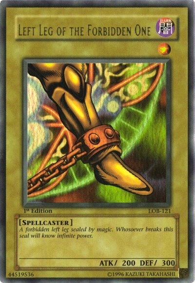 Left Leg of the Forbidden One [LOB-121] Ultra Rare | L.A. Mood Comics and Games