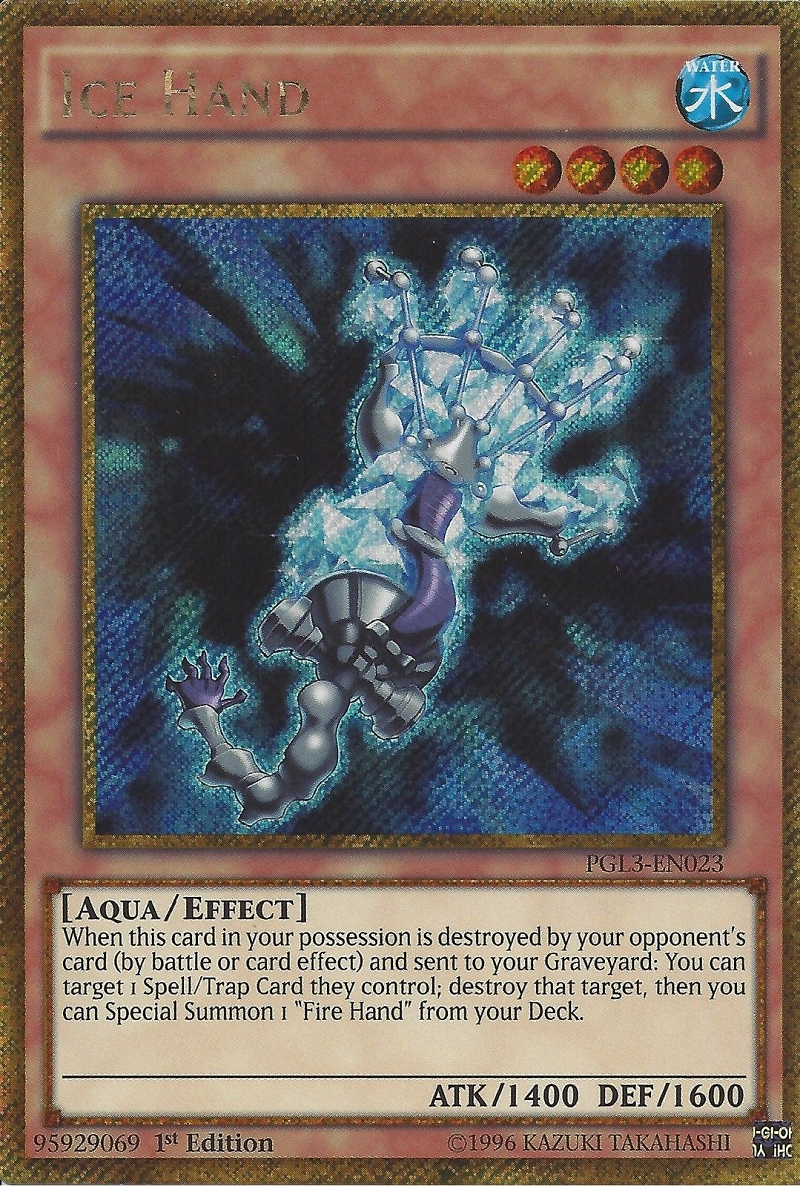 Ice Hand [PGL3-EN023] Gold Secret Rare | L.A. Mood Comics and Games