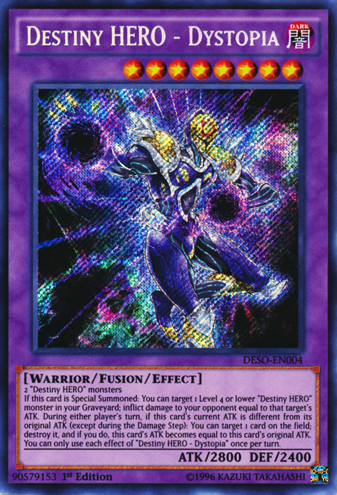 Destiny HERO - Dystopia [DESO-EN004] Secret Rare | L.A. Mood Comics and Games