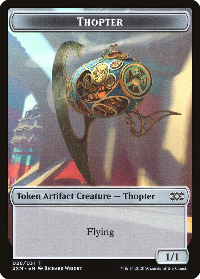 Myr (024) // Thopter (026) Double-Sided Token [Double Masters Tokens] | L.A. Mood Comics and Games