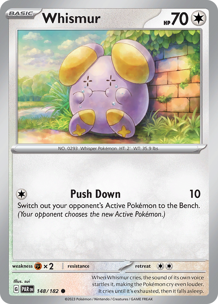 Whismur (148/182) [Scarlet & Violet: Paradox Rift] | L.A. Mood Comics and Games