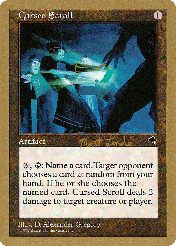 Cursed Scroll (Matt Linde) [World Championship Decks 1999] | L.A. Mood Comics and Games