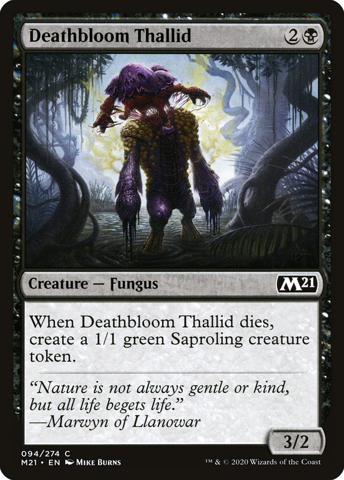 Deathbloom Thallid [Core Set 2021] | L.A. Mood Comics and Games