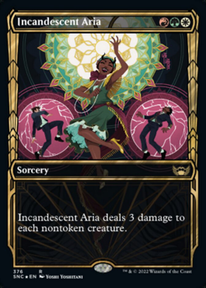 Incandescent Aria (Showcase Golden Age Gilded Foil) [Streets of New Capenna] | L.A. Mood Comics and Games