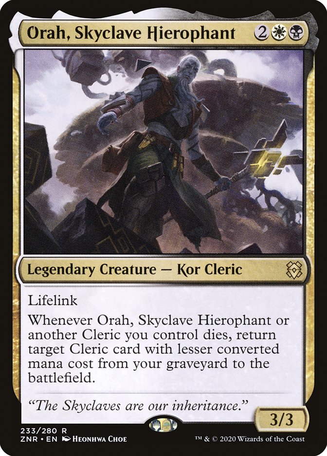 Orah, Skyclave Hierophant [Zendikar Rising] | L.A. Mood Comics and Games