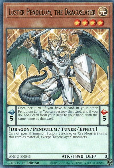 Luster Pendulum, the Dracoslayer (Rare) [ANGU-EN045] Rare | L.A. Mood Comics and Games