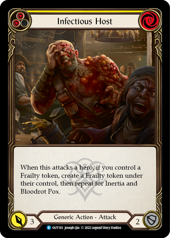 Infectious Host (Yellow) [OUT193] (Outsiders)  Rainbow Foil | L.A. Mood Comics and Games