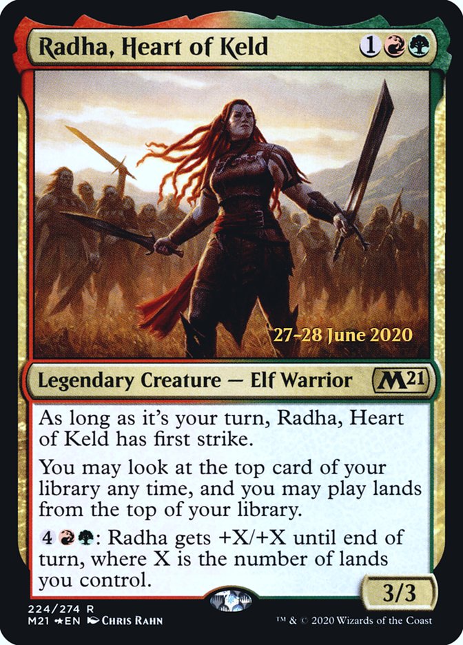 Radha, Heart of Keld [Core Set 2021 Prerelease Promos] | L.A. Mood Comics and Games