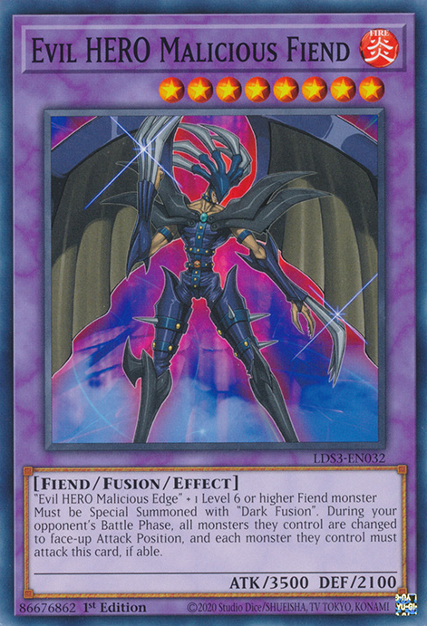 Evil HERO Malicious Fiend [LDS3-EN032] Common | L.A. Mood Comics and Games