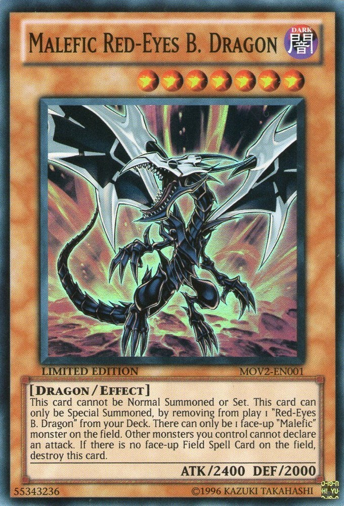 Malefic Red-Eyes B. Dragon [MOV2-EN001] Super Rare | L.A. Mood Comics and Games