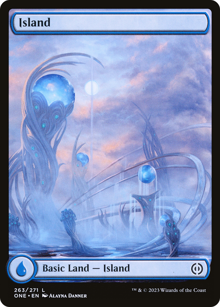 Island (263) (Full-Art) [Phyrexia: All Will Be One] | L.A. Mood Comics and Games