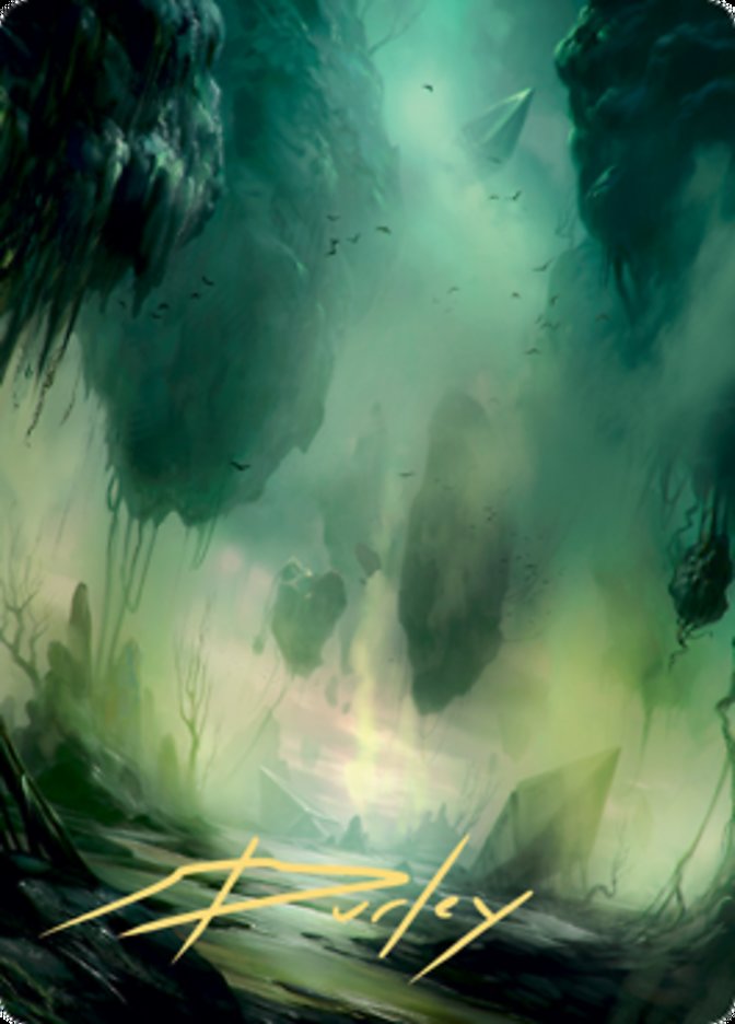 Swamp 1 Art Card (Gold-Stamped Signature) [Zendikar Rising Art Series] | L.A. Mood Comics and Games
