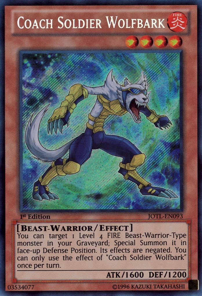 Coach Soldier Wolfbark [JOTL-EN093] Secret Rare | L.A. Mood Comics and Games