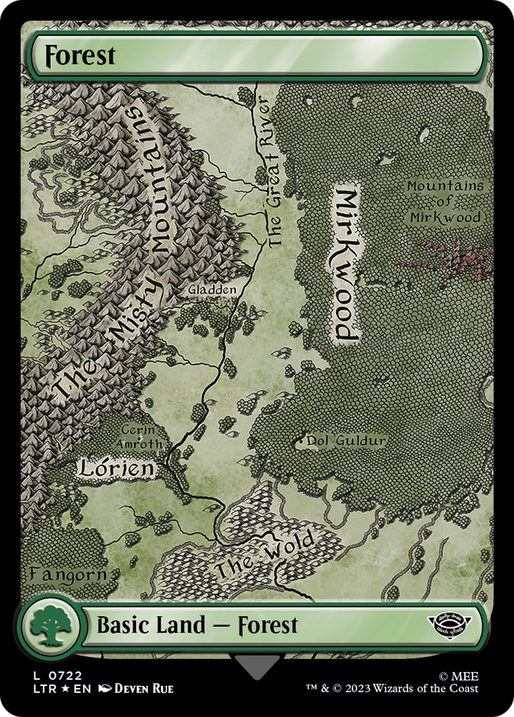 Forest (0722) (Surge Foil) [The Lord of the Rings: Tales of Middle-Earth] | L.A. Mood Comics and Games