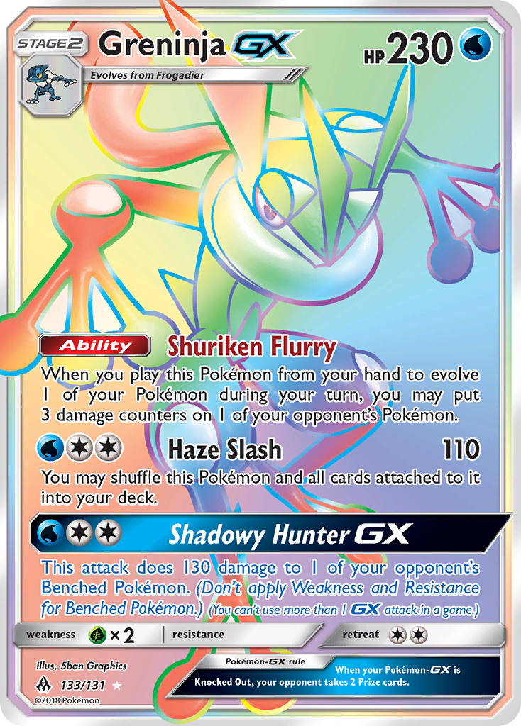 Greninja GX (133/131) [Sun & Moon: Forbidden Light] | L.A. Mood Comics and Games