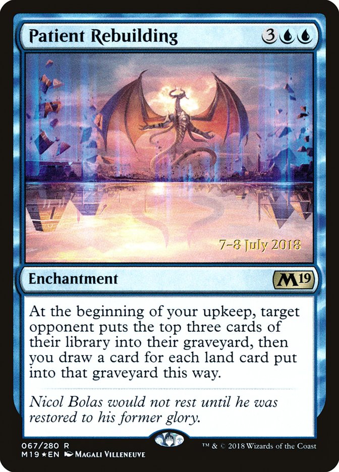 Patient Rebuilding [Core Set 2019 Prerelease Promos] | L.A. Mood Comics and Games
