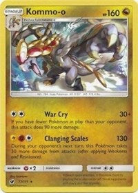 Kommo-o (77/111) (Cracked Ice Holo) (Theme Deck Exclusive) [Sun & Moon: Crimson Invasion] | L.A. Mood Comics and Games