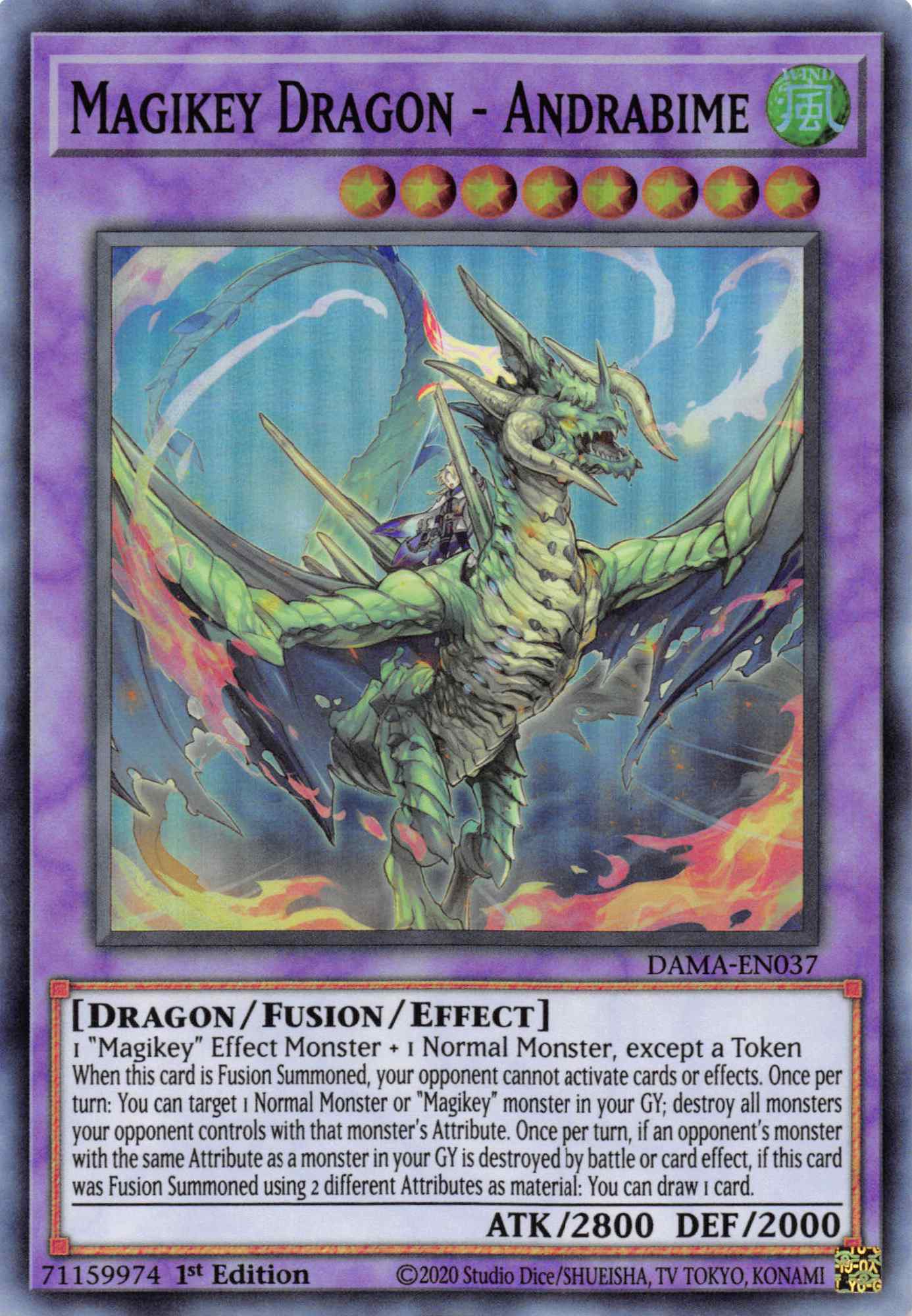 Magikey Dragon - Andrabime [DAMA-EN037] Super Rare | L.A. Mood Comics and Games
