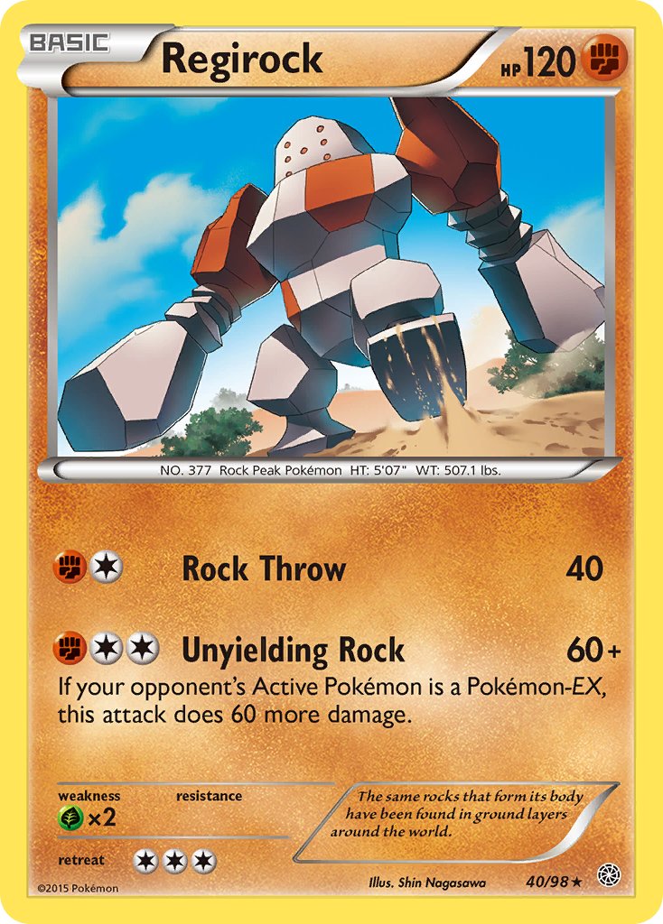 Regirock (40/98) (Theme Deck Exclusive) [XY: Ancient Origins] | L.A. Mood Comics and Games