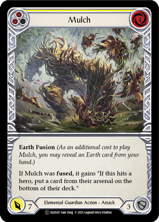 Mulch (Yellow) [U-ELE020] (Tales of Aria Unlimited)  Unlimited Rainbow Foil | L.A. Mood Comics and Games
